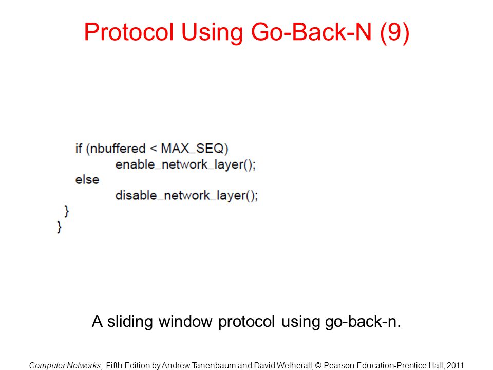Protocol Using Go-Back-N (9)