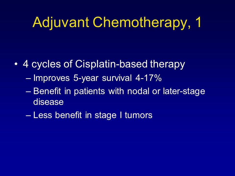 Adjuvant Chemotherapy, 1