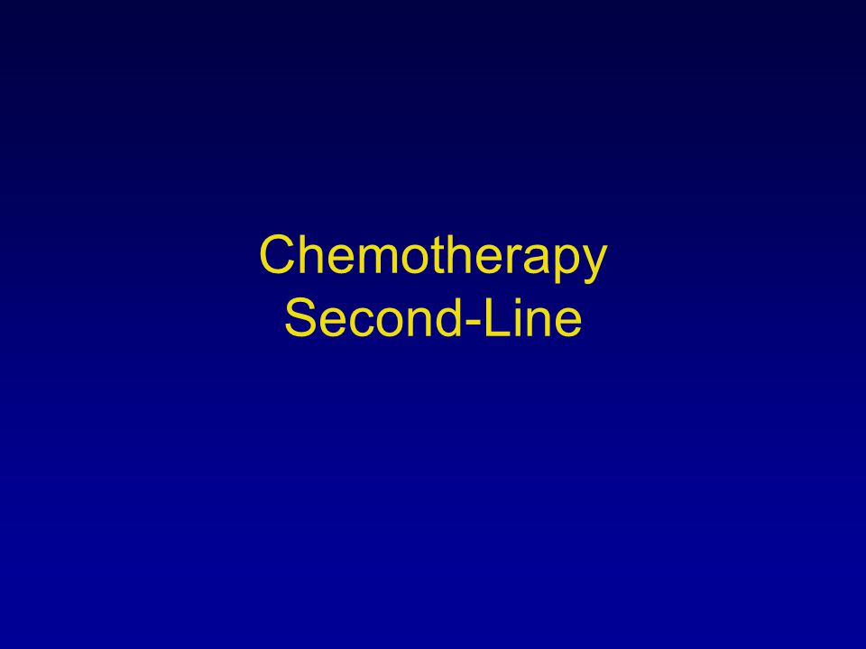Chemotherapy Second-Line