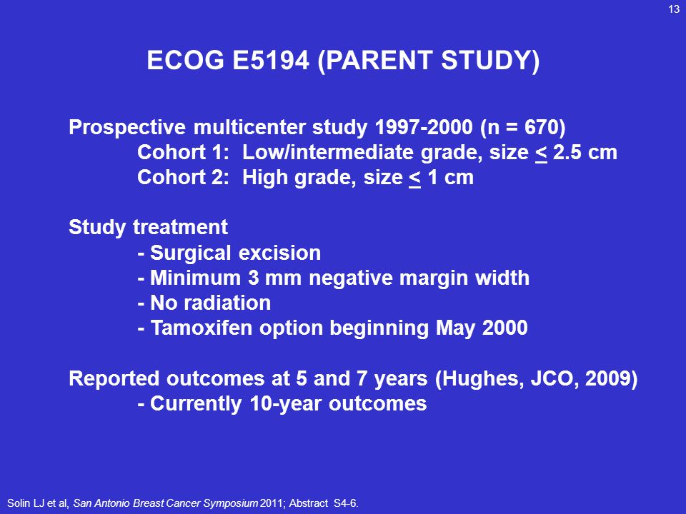 ECOG E5194 (PARENT STUDY)