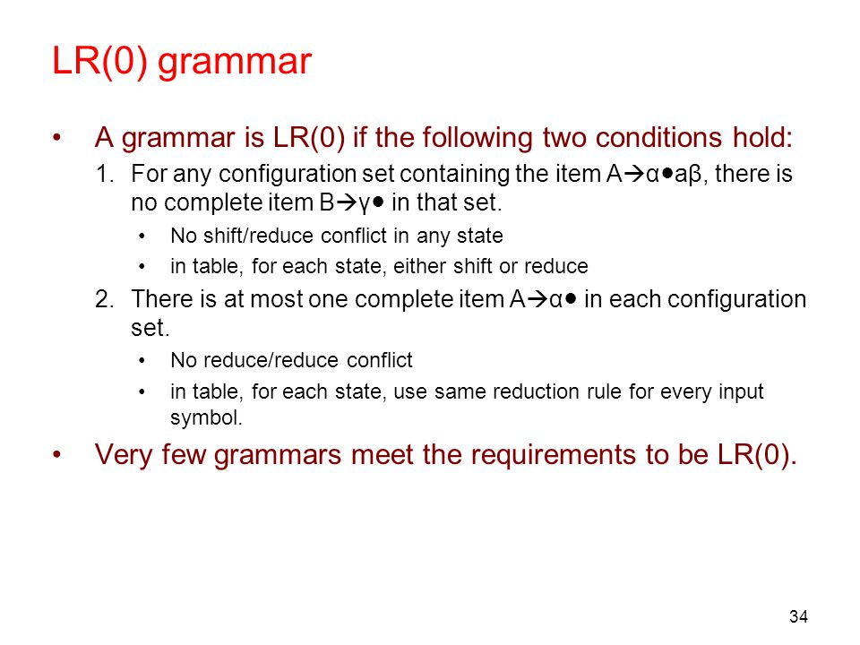 Bottom Up Parsing General Idea Lr 0 Slr Lr 1 Lalr Ppt Download