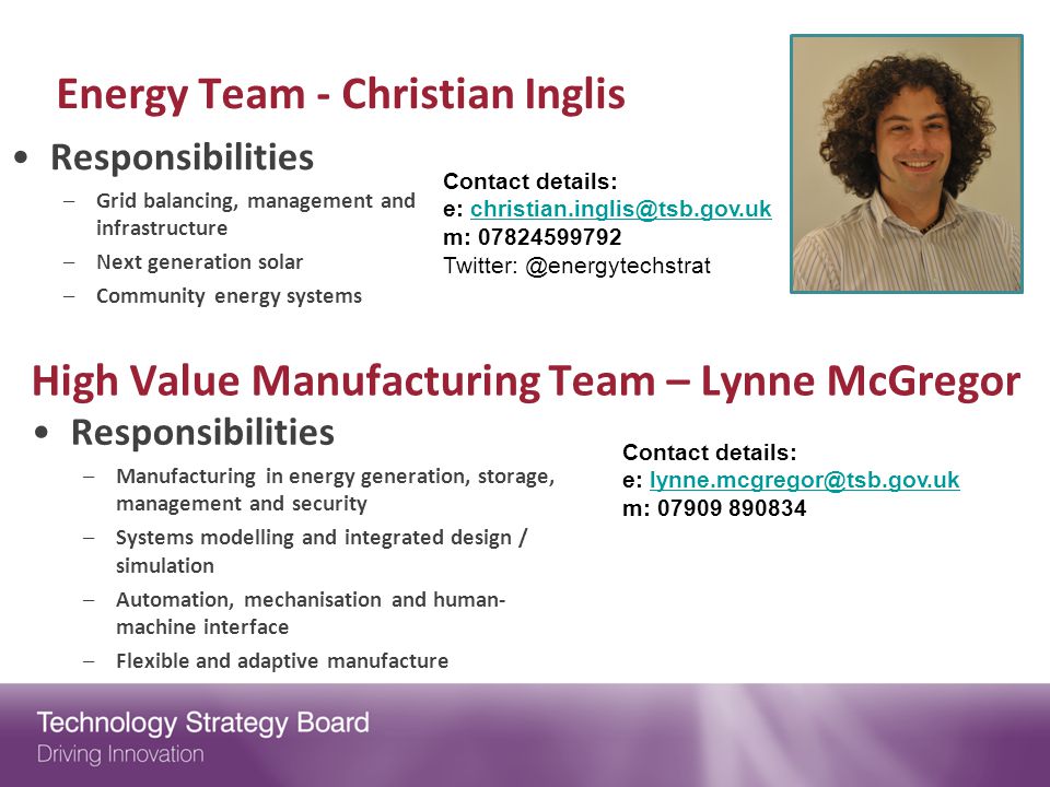Energy Team - Christian Inglis