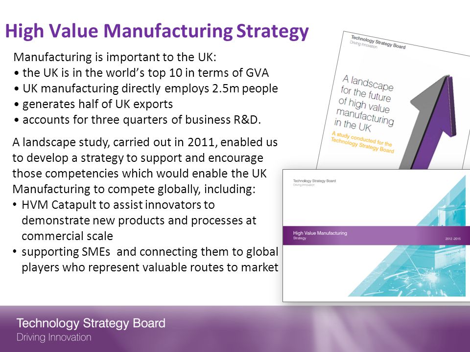 High Value Manufacturing Strategy
