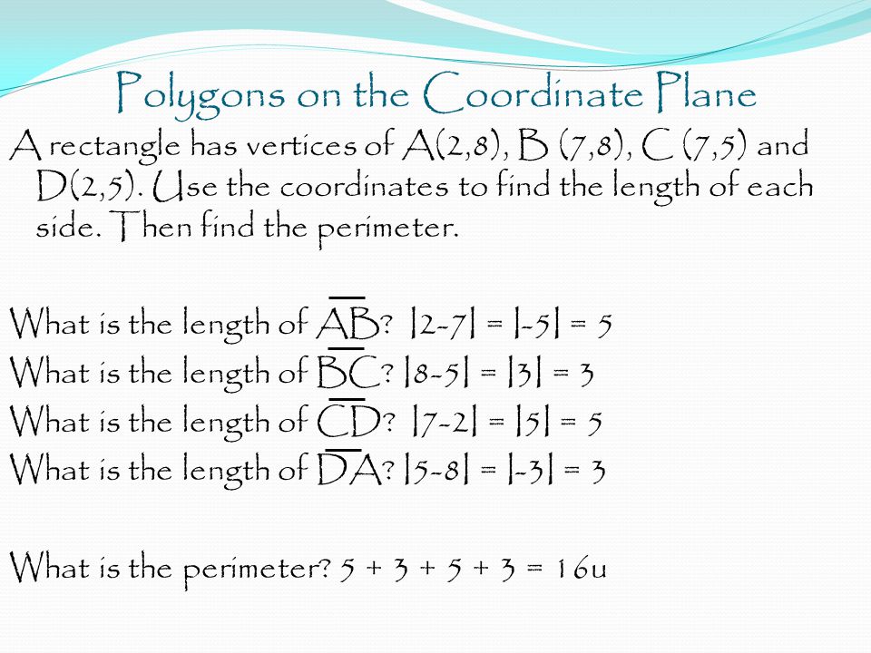 Polygons on the Coordinate Plane
