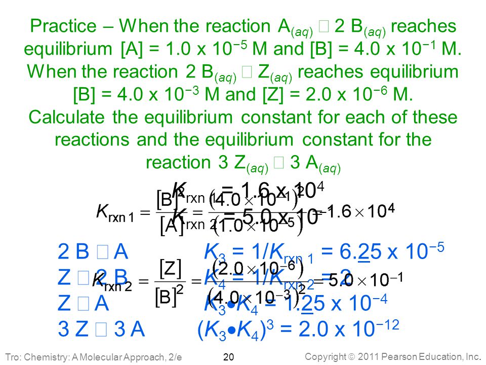 Chapter 14 Chemical Equilibrium Ppt Download