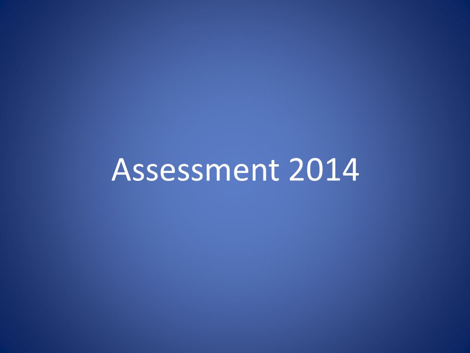 Assessment 2014