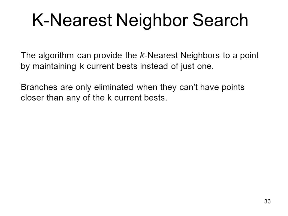 K-Nearest Neighbor Search