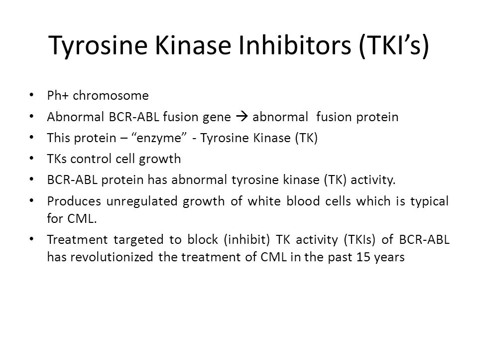 Tyrosine Kinase Inhibitors (TKI’s)