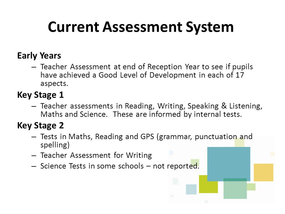 Current Assessment System