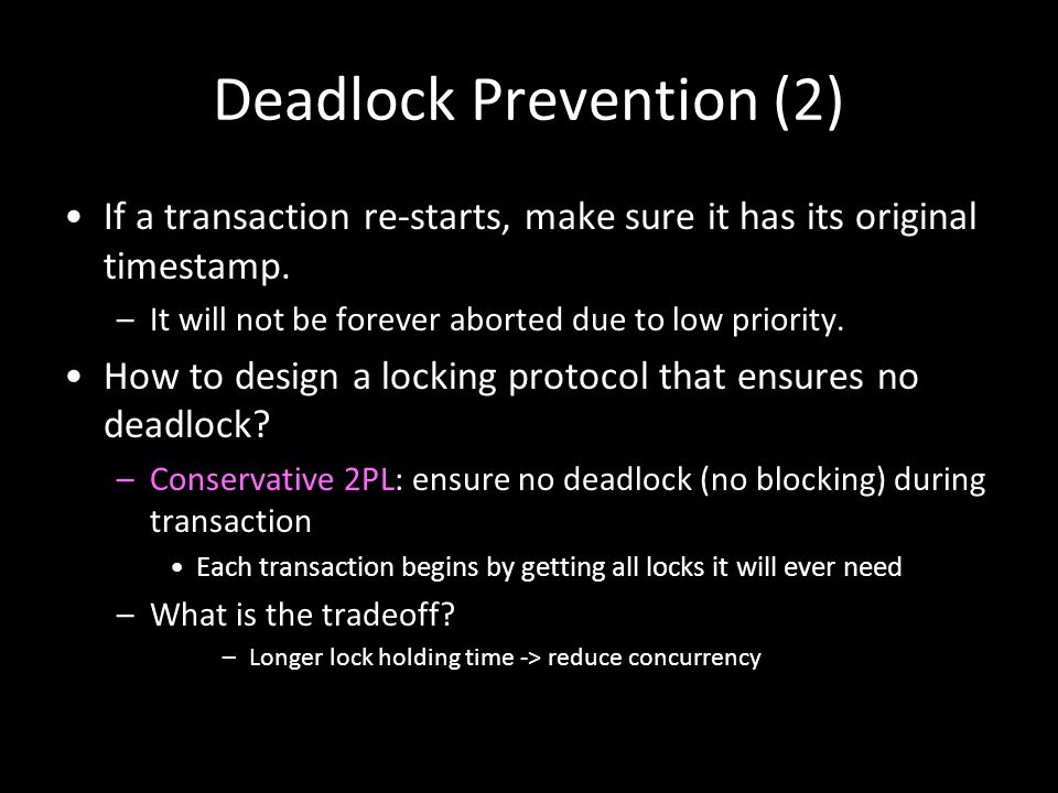 Deadlock Prevention (2)