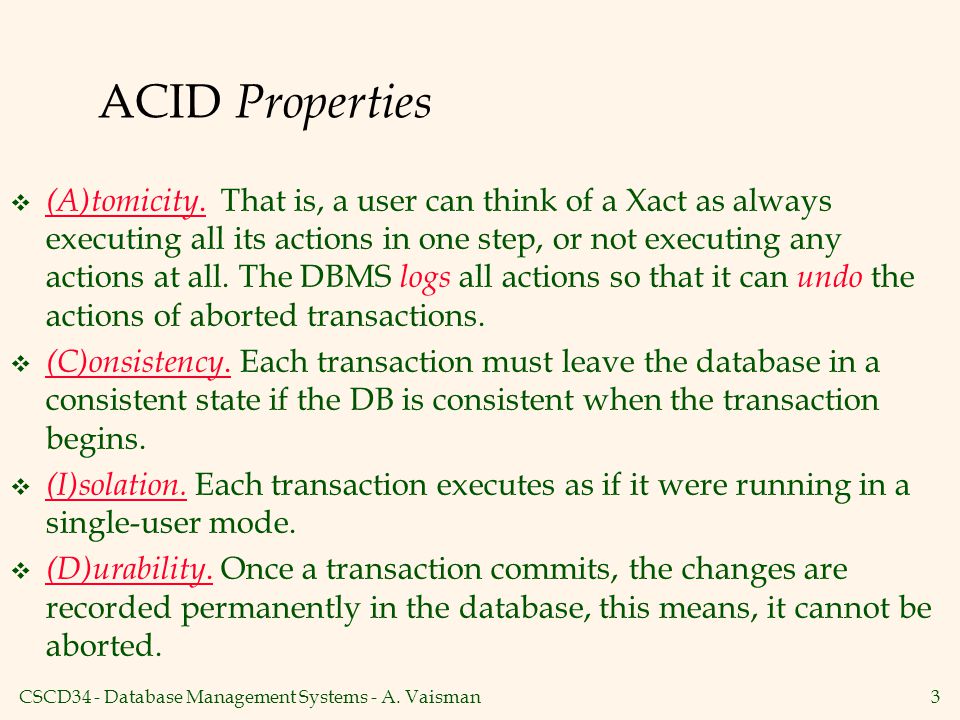ACID Properties