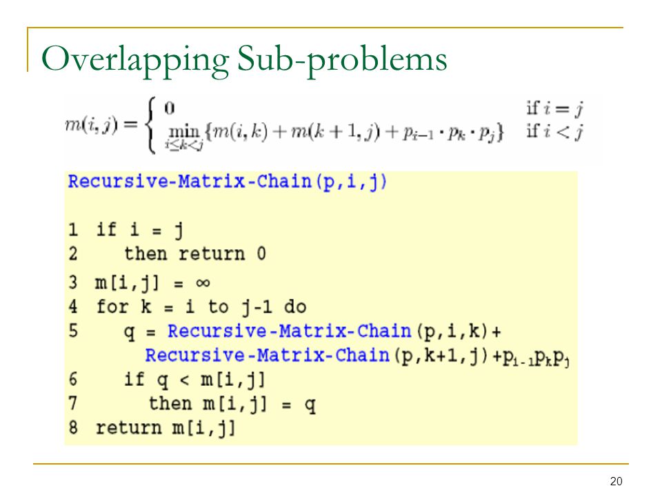 Overlapping Sub-problems