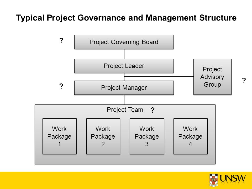 Typical Project Governance and Management Structure