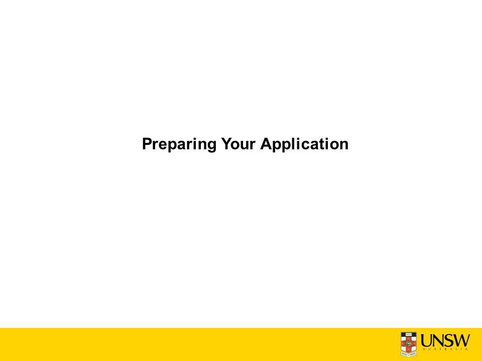 Preparing Your Application