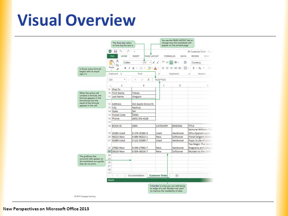 Visual Overview New Perspectives on Microsoft Office 2013