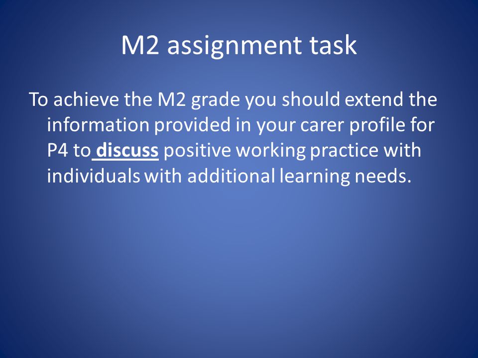 M2 assignment task