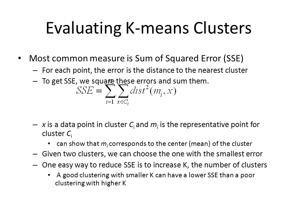 Evaluating K-means Clusters