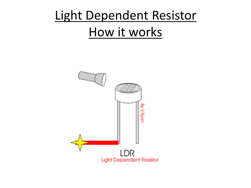 Light Dependent Resistor How it works