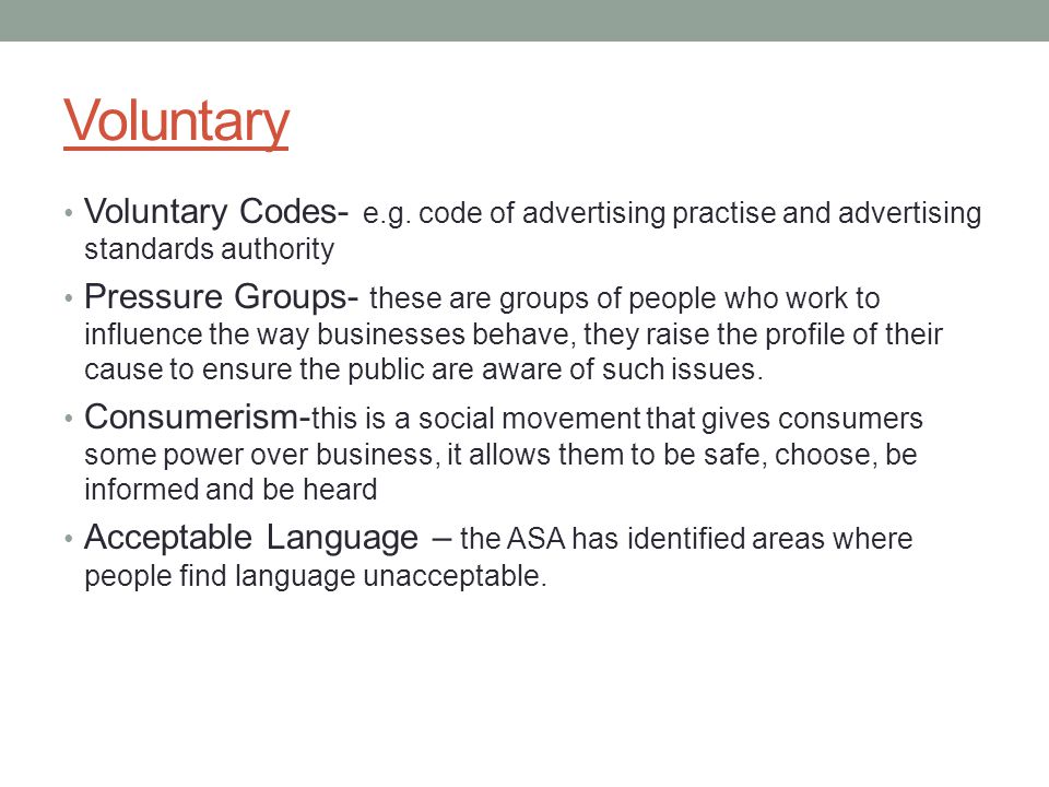 code of advertising practise