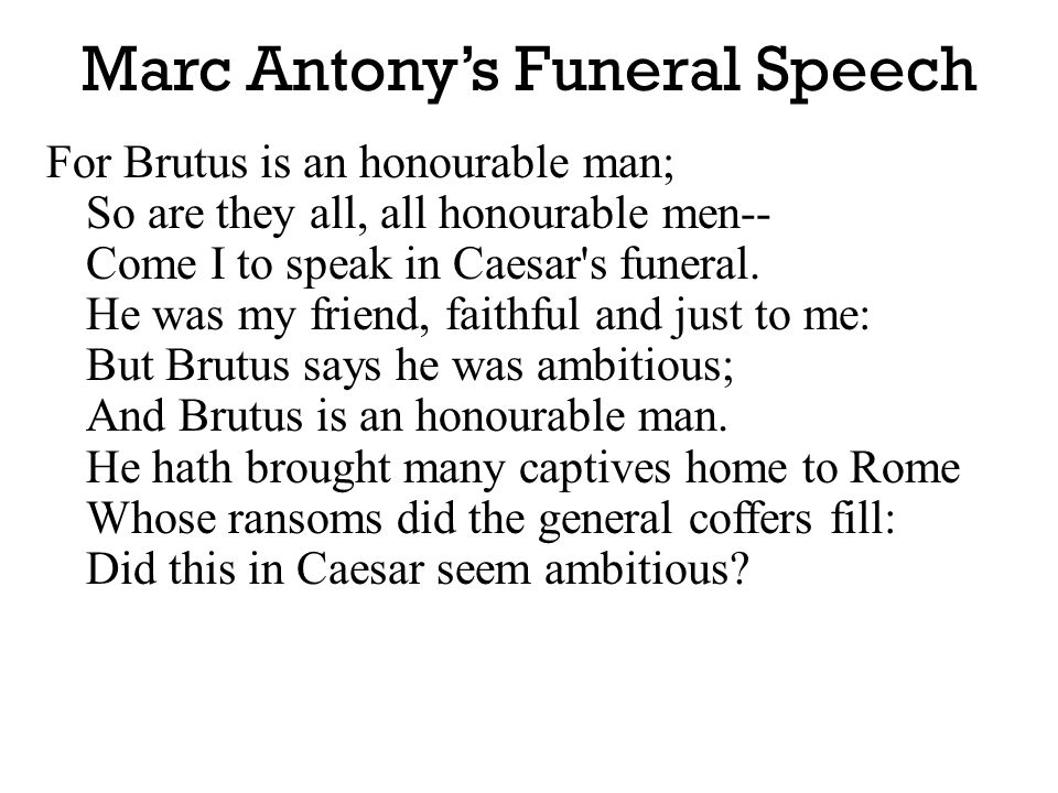 brutus speech in julius caesar