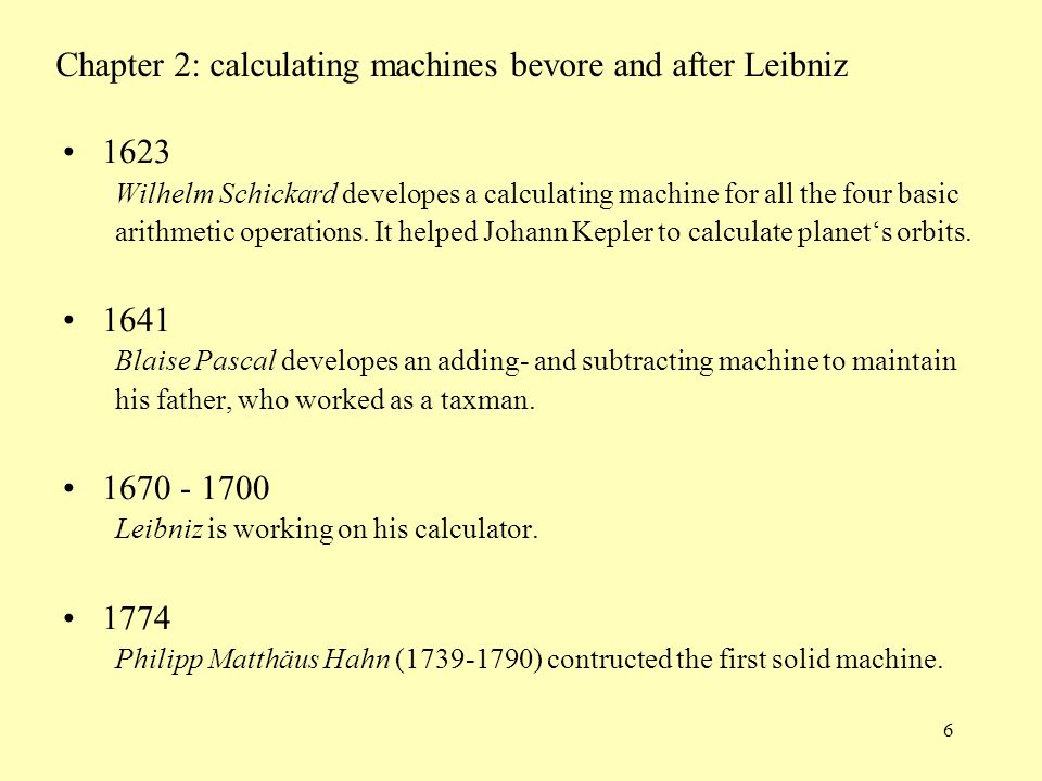 Gottfried Wilhelm Leibniz and his calculating machine - ppt download