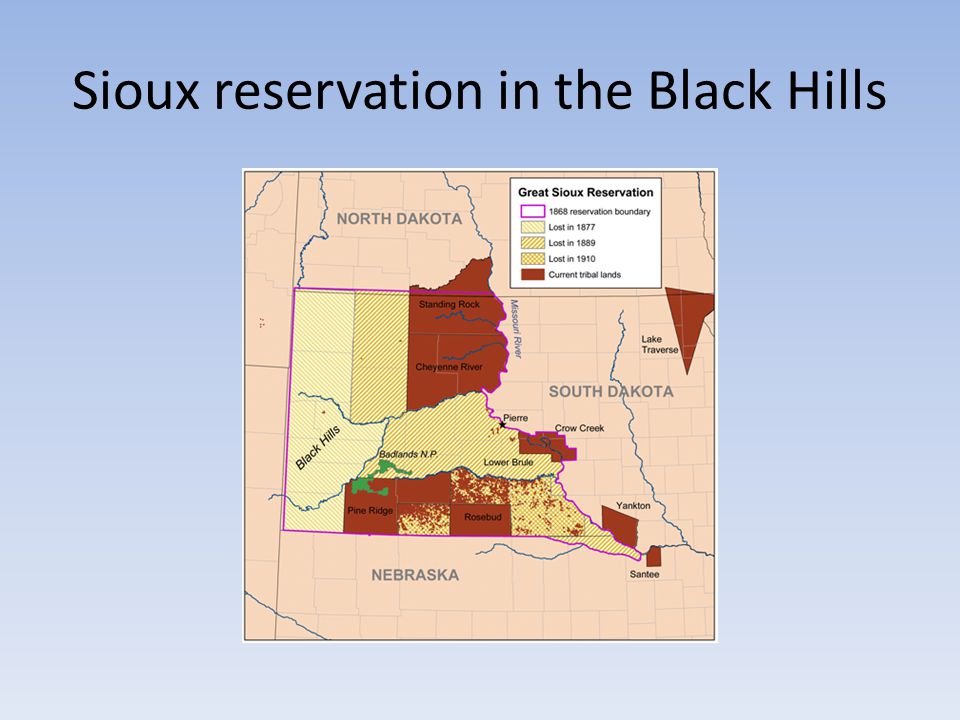 Sioux reservation in the Black Hills