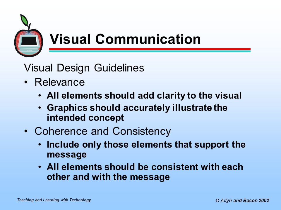 Visual Communication Visual Design Guidelines Relevance