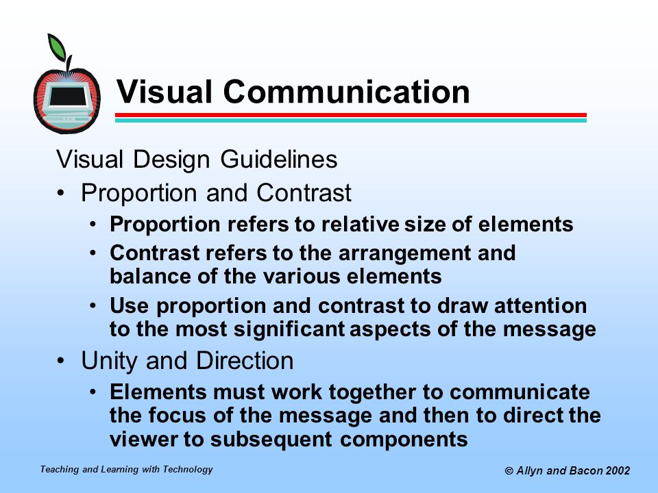 Visual Communication Visual Design Guidelines Proportion and Contrast