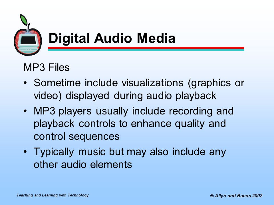 Digital Audio Media MP3 Files