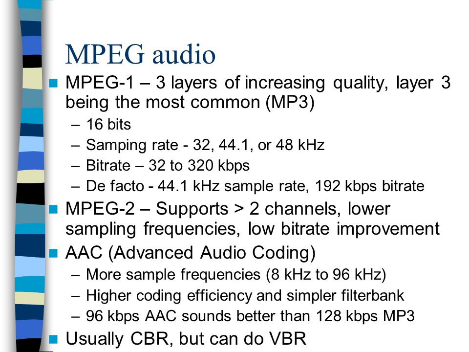 Формат mpeg 1