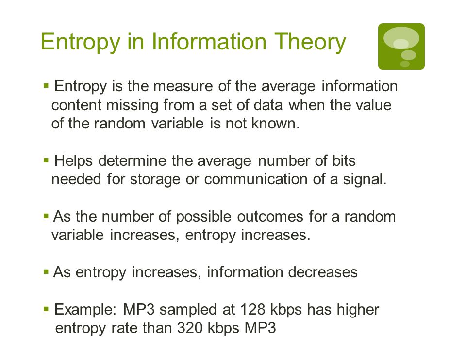Entropy and Information Theory - ppt video online download