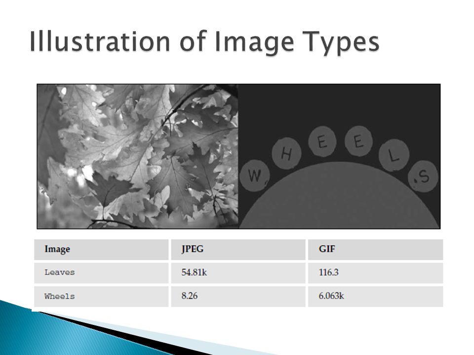 Illustration of Image Types