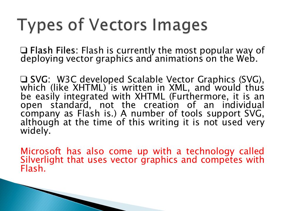 Types of Vectors Images