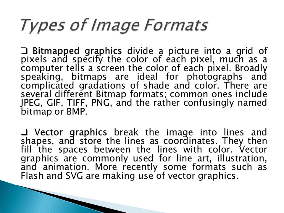 Types of Image Formats