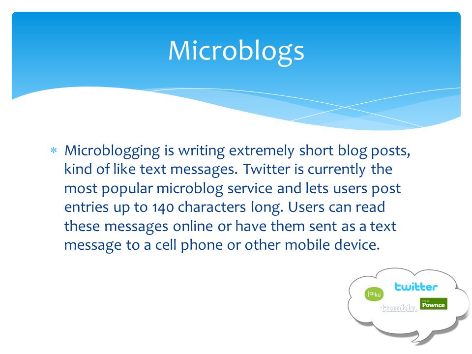 Microblogs