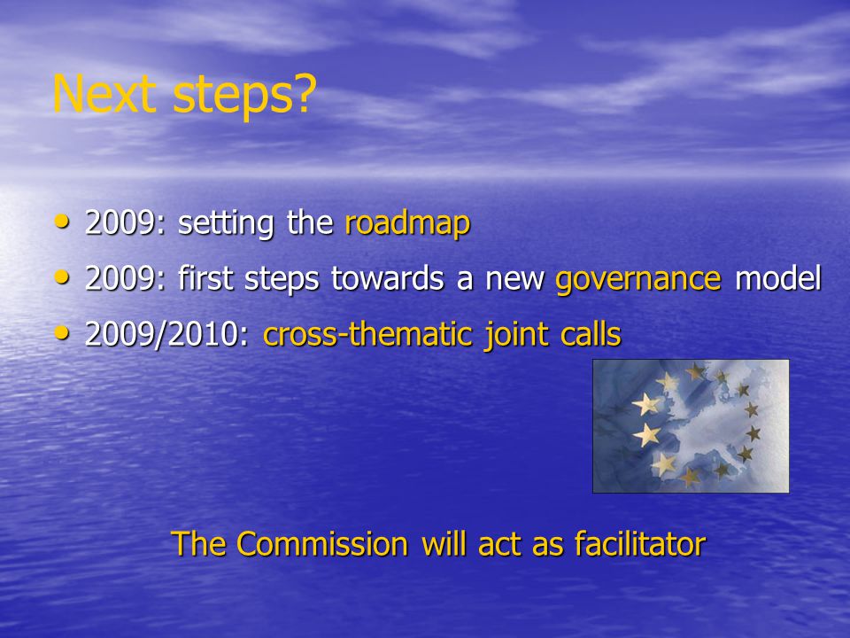 The Commission will act as facilitator