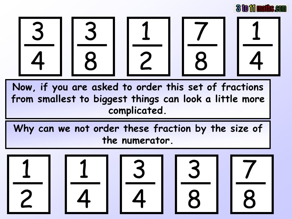 Fractions Ordering Fractions Chris Clements Ppt Video Online Download