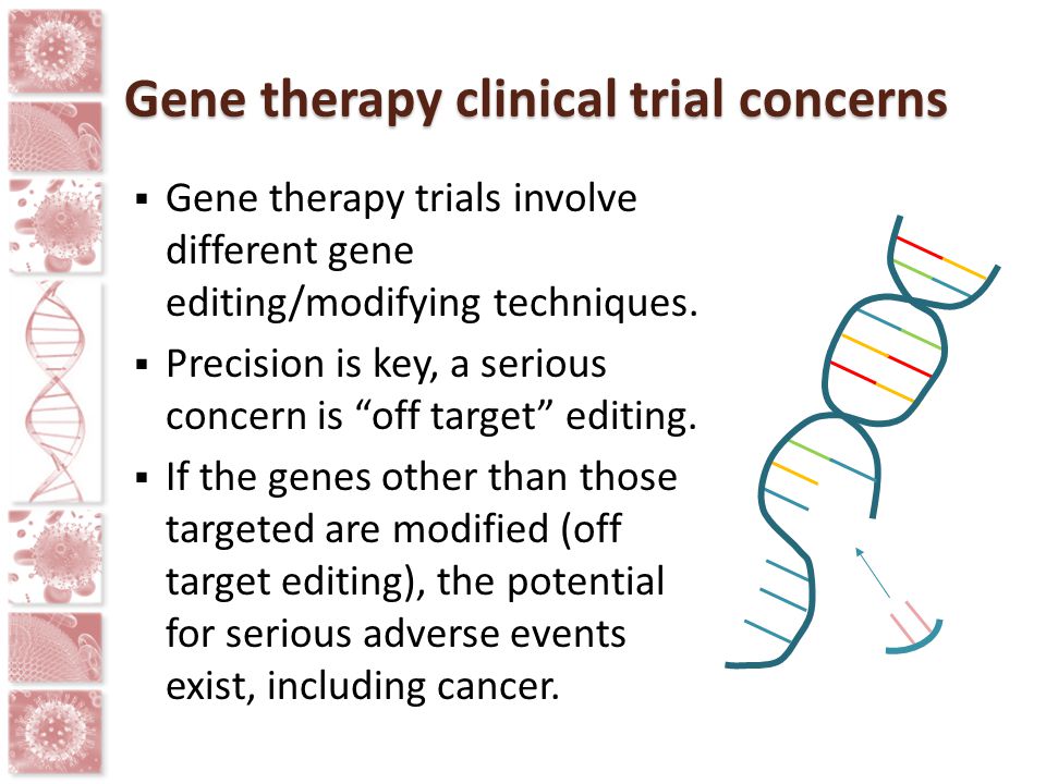 Gene therapy clinical trial concerns