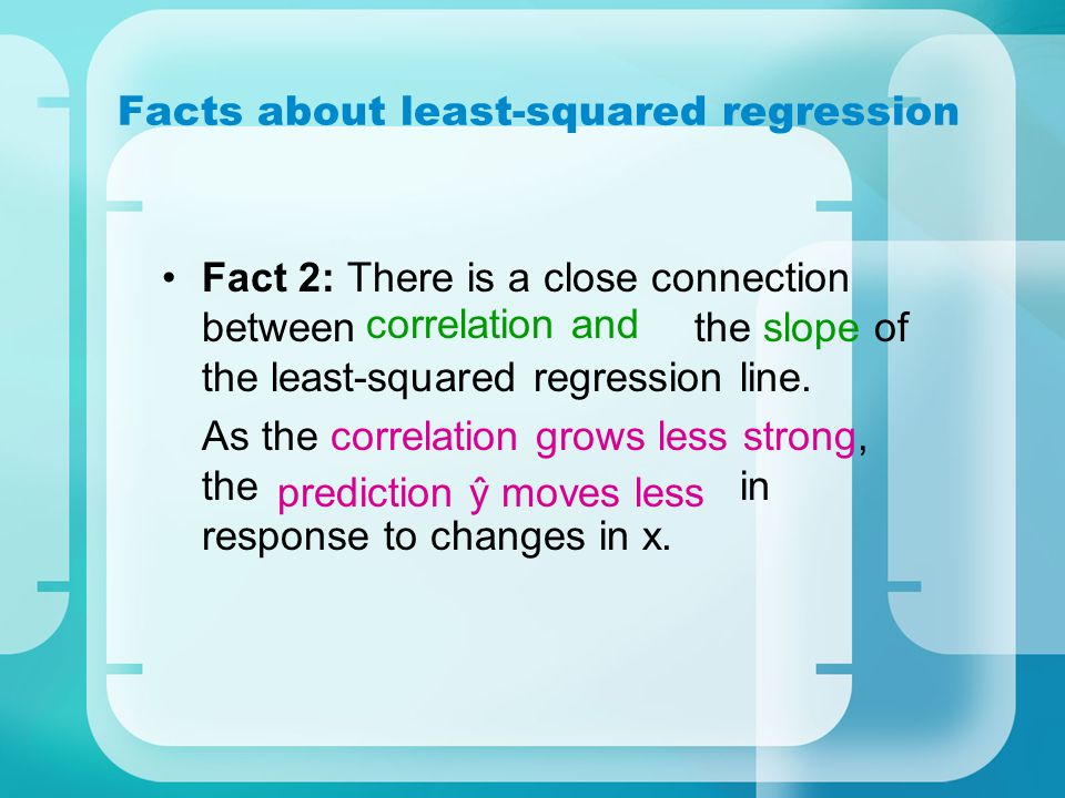 Facts about least-squared regression