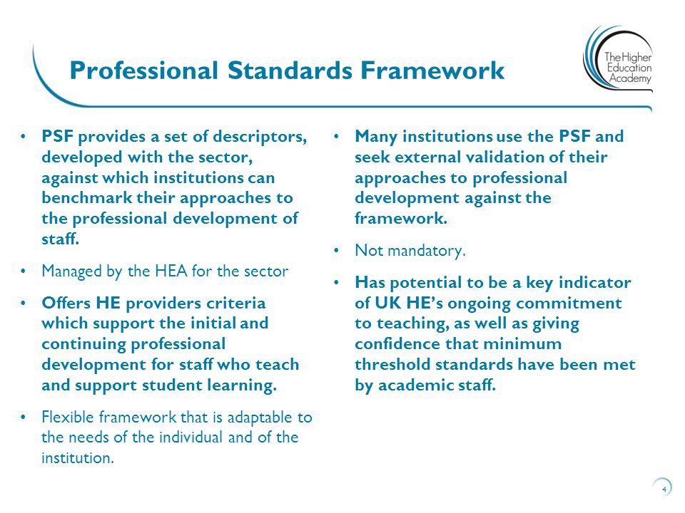 Professional Standards Framework