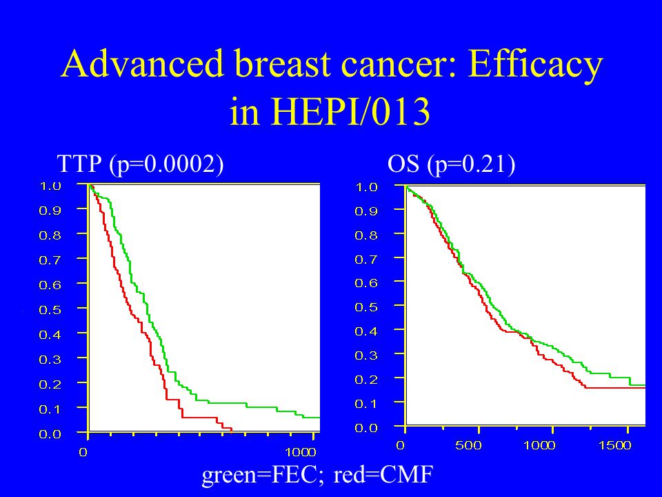 Advanced breast cancer: Efficacy in HEPI/013