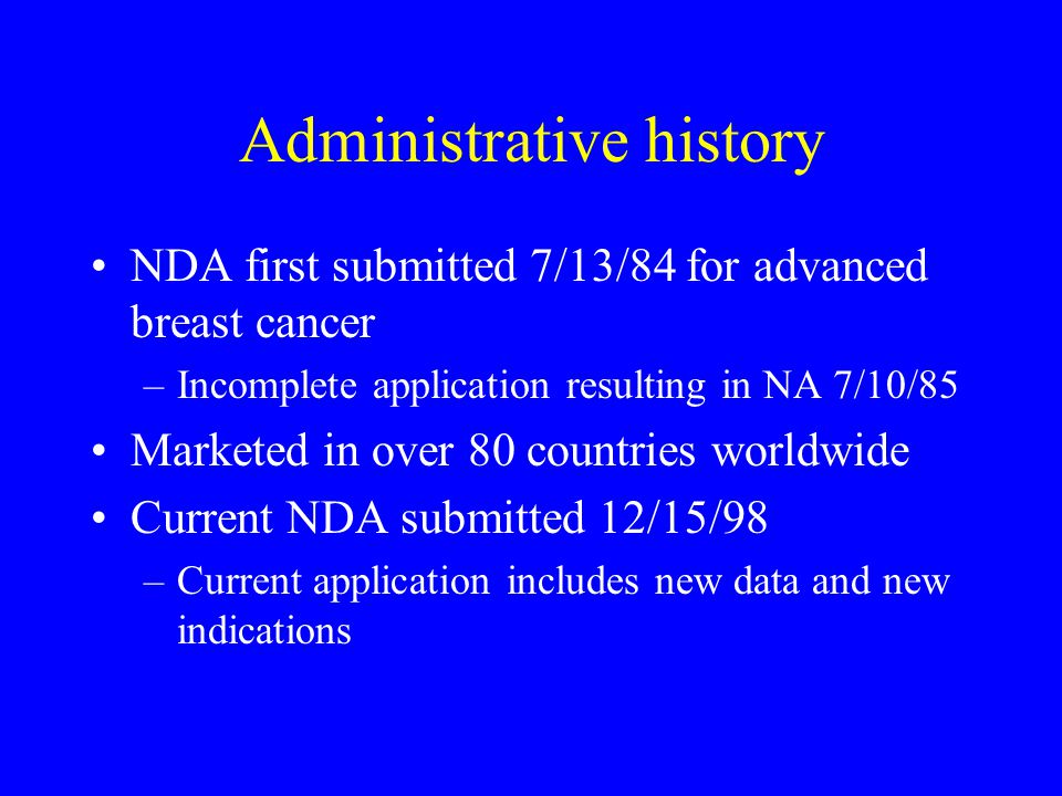 Administrative history