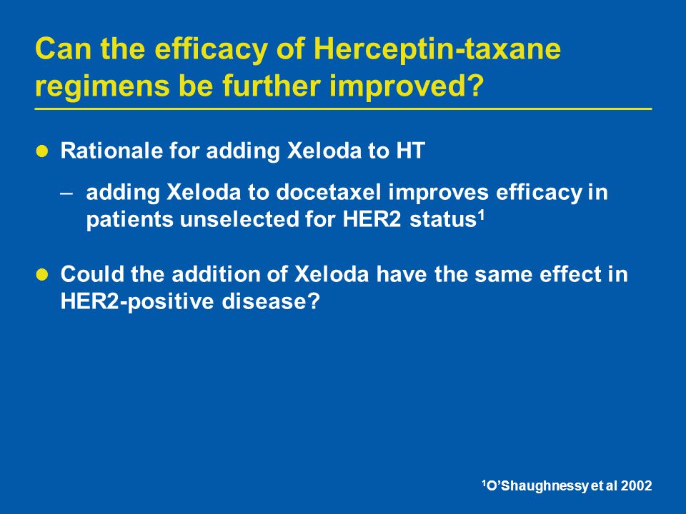Can the efficacy of Herceptin-taxane regimens be further improved