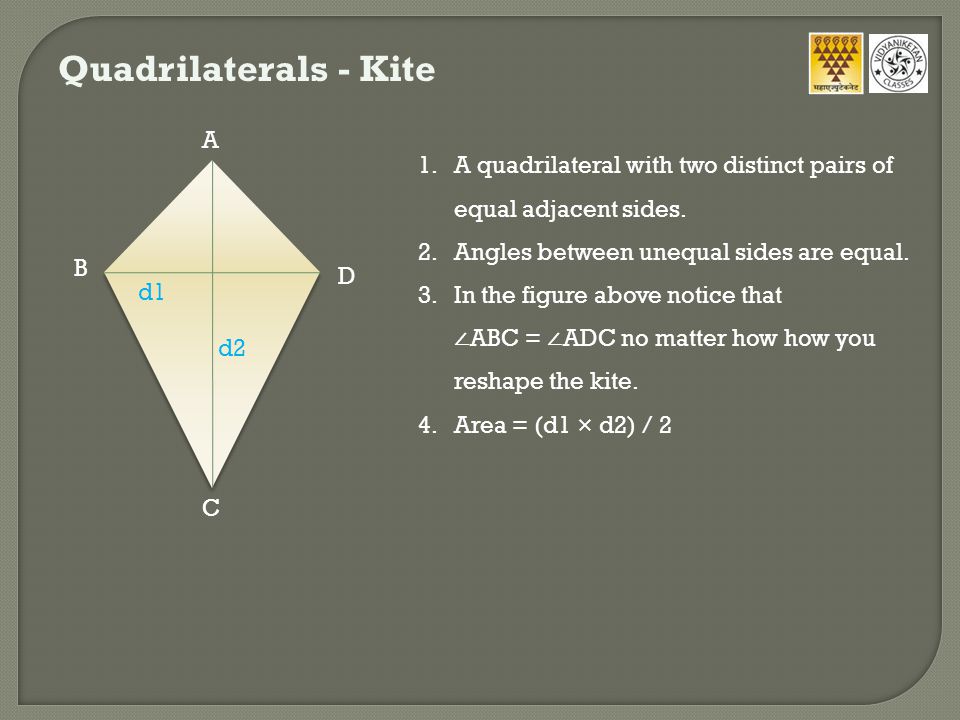 Quadrilaterals - Kite A