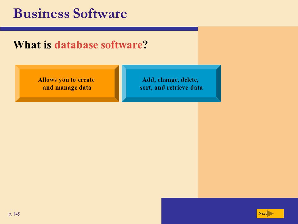 Business Software What is database software