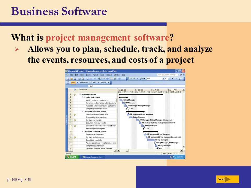 Business Software What is project management software