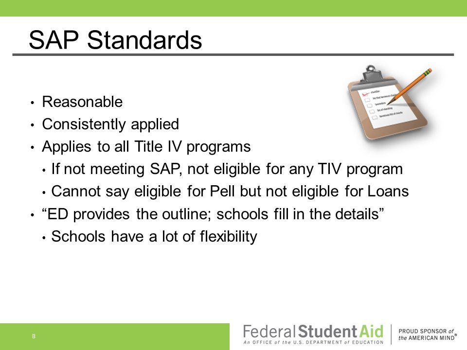 SAP Standards Reasonable Consistently applied