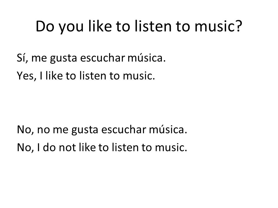 Do you like to listen to music
