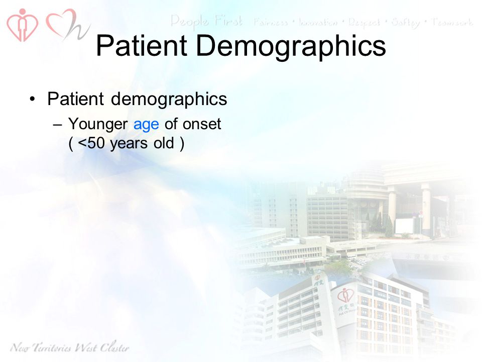 Patient Demographics Patient demographics