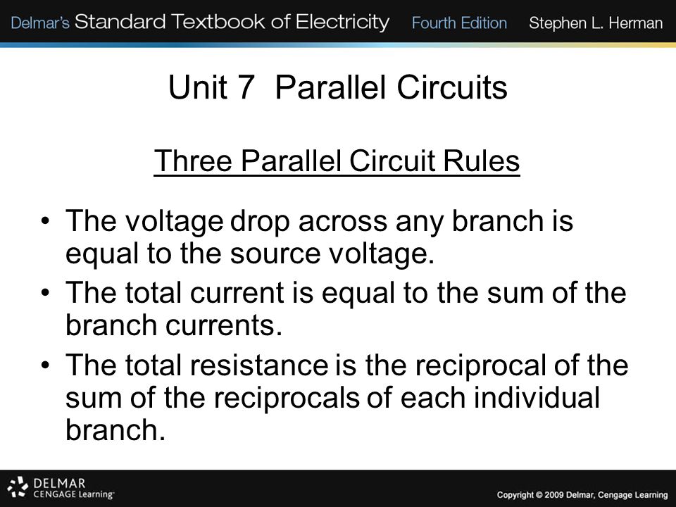 Unit 7 Parallel Circuits
